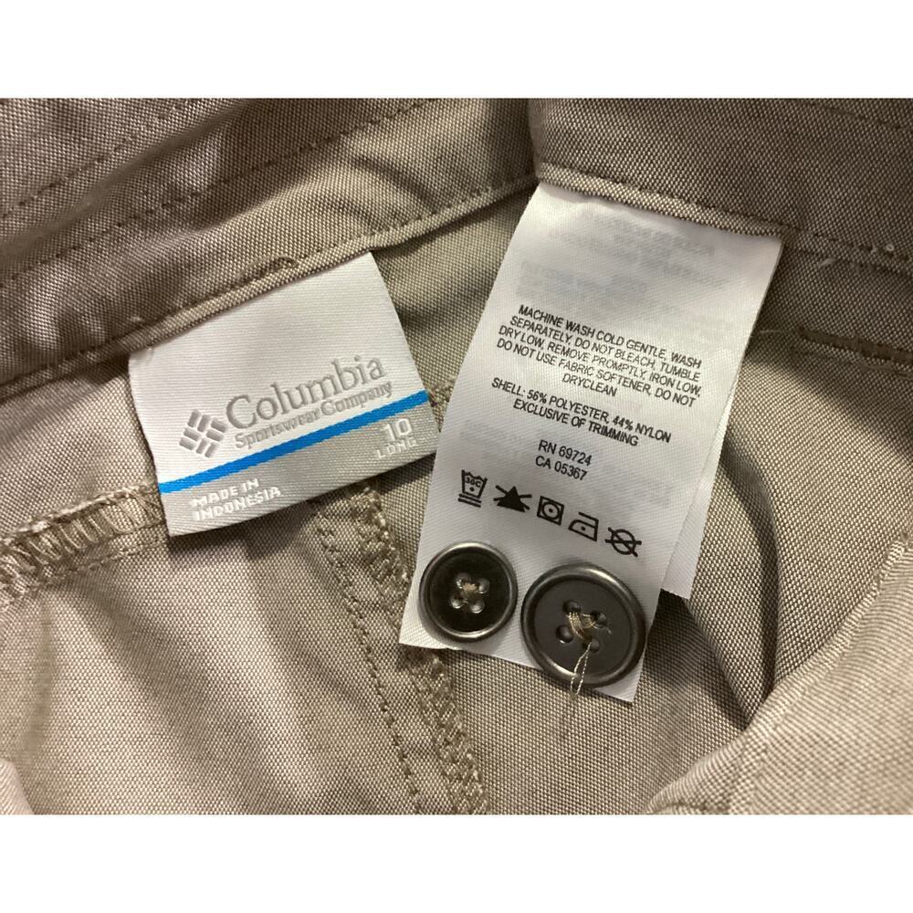 Columbia Women's Pilsner Peak outdoor Pants size 10 beige - Picture 3 of 6